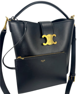 Celine Louise medium bucket bag in smooth calf