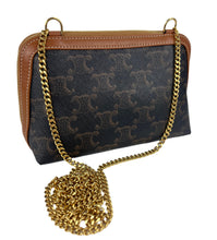 Load image into Gallery viewer, Celine clutch on chain in triomphe canvas and lambskin