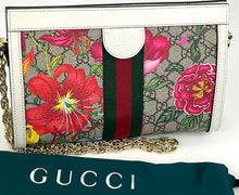 Load image into Gallery viewer, Gucci Supreme Ophidia floral shoulder bag / Clutch