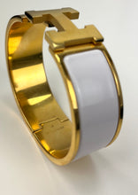 Load image into Gallery viewer, Hermes Clic Clac H palladium wide bracelet