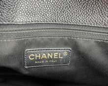 Load image into Gallery viewer, CHANEL GST grand shopping tote in black caviar