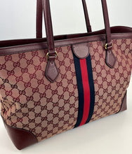 Load image into Gallery viewer, Gucci GG  Medium Ophidia web tote