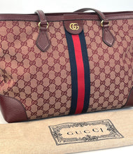 Load image into Gallery viewer, Gucci GG  Medium Ophidia web tote