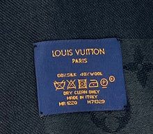 Load image into Gallery viewer, Louis Vuitton classique black monogram shawl