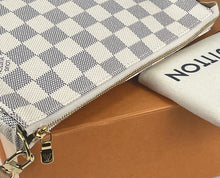 Load image into Gallery viewer, Louis Vuitton pochette accessories in damier azur canvas