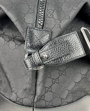Load image into Gallery viewer, Gucci GG Joy black nylon duffle weekend bag with strap