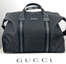 Load image into Gallery viewer, Gucci GG Joy black nylon duffle weekend bag with strap