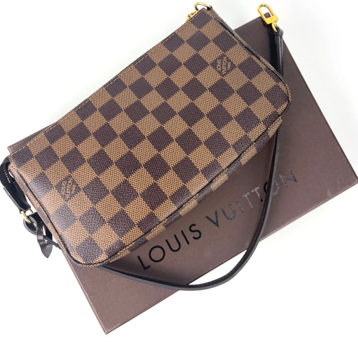 Louis Vuitton pochette accessories in damier ebene canvas