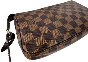 Louis Vuitton pochette accessories in damier ebene canvas