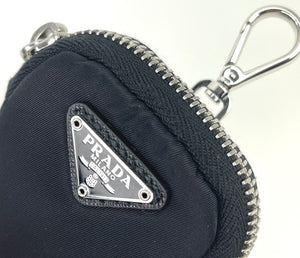 Prada re-nylon zipper pouch with hook