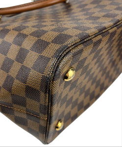 Louis Vuitton belmont tote in damier ebene