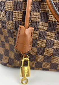 Louis Vuitton belmont tote in damier ebene