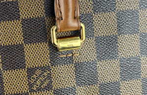Louis Vuitton belmont tote in damier ebene