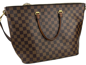 Louis Vuitton belmont tote in damier ebene