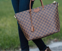 Load image into Gallery viewer, Louis Vuitton belmont tote in damier ebene