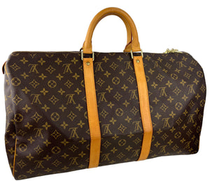 Louis Vuitton keepall 50 in monogram canvas