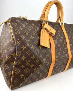 Louis Vuitton keepall 50 in monogram canvas