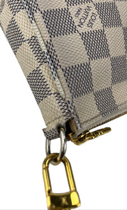 Louis Vuitton pochette accessories in damier azur canvas