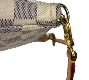 Louis Vuitton pochette accessories in damier azur canvas