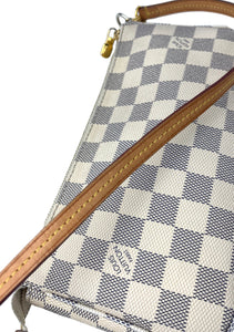 Louis Vuitton pochette accessories in damier azur canvas