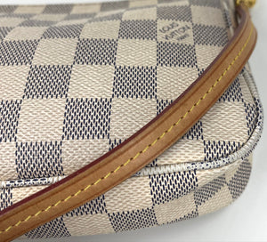 Louis Vuitton pochette accessories in damier azur canvas