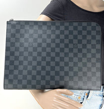 Load image into Gallery viewer, Louis Vuitton pochette jour GM damier graphite