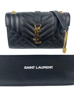 Saint Laurent YSL small envelope bag black