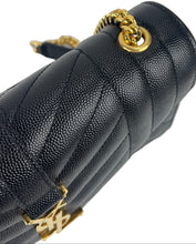 Load image into Gallery viewer, Saint Laurent YSL small envelope bag black