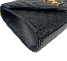 Load image into Gallery viewer, Saint Laurent YSL small envelope bag black