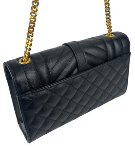 Saint Laurent YSL small envelope bag black