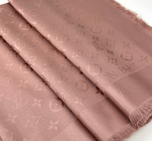 Louis Vuitton classique monogram shawl neutral