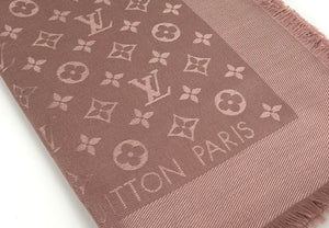 Louis Vuitton classique monogram shawl neutral