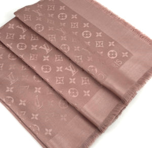 Louis Vuitton classique monogram shawl neutral