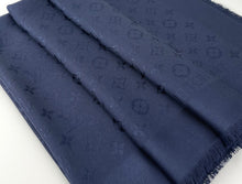 Load image into Gallery viewer, Louis Vuitton monogram shawl night blue