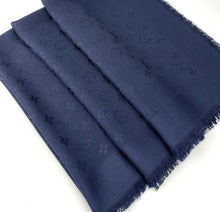 Load image into Gallery viewer, Louis Vuitton monogram shawl night blue