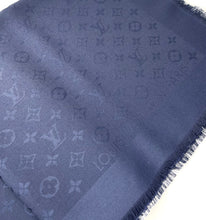 Load image into Gallery viewer, Louis Vuitton monogram shawl night blue