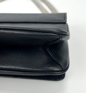 Prada sliding chain saffiano and soft leather shoulder bag