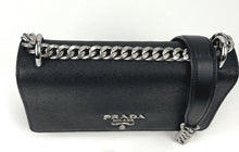 Load image into Gallery viewer, Prada sliding chain saffiano and soft leather shoulder bag