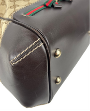 Load image into Gallery viewer, Gucci GG Mayfair convertible web stripe tote