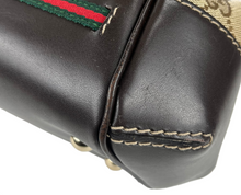 Load image into Gallery viewer, Gucci GG Mayfair convertible web stripe tote