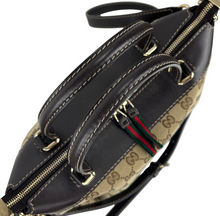 Load image into Gallery viewer, Gucci GG Mayfair convertible web stripe tote