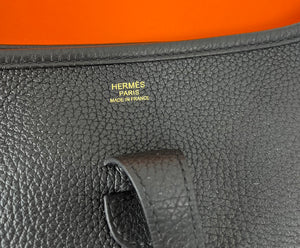 Hermes Evelyne 29 poche III black/gold