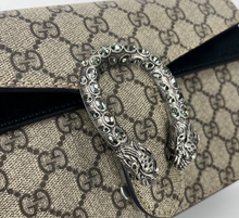 Load image into Gallery viewer, Gucci dionysus small embellished GG canvas and suede shoulder bag