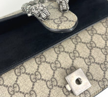 Load image into Gallery viewer, Gucci dionysus small embellished GG canvas and suede shoulder bag