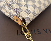 Load image into Gallery viewer, Louis Vuitton favorite pm in damier azur canvas