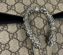 Load image into Gallery viewer, Gucci dionysus small embellished GG canvas and suede shoulder bag