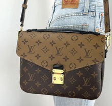 Load image into Gallery viewer, Louis Vuitton pochette metis in monogram reverse canvas