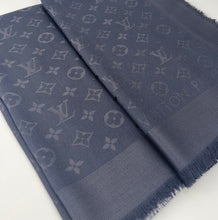 Load image into Gallery viewer, Louis Vuitton classique monogram shawl in charcoal