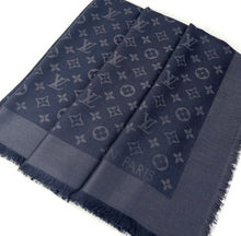 Load image into Gallery viewer, Louis Vuitton classique monogram shawl in charcoal