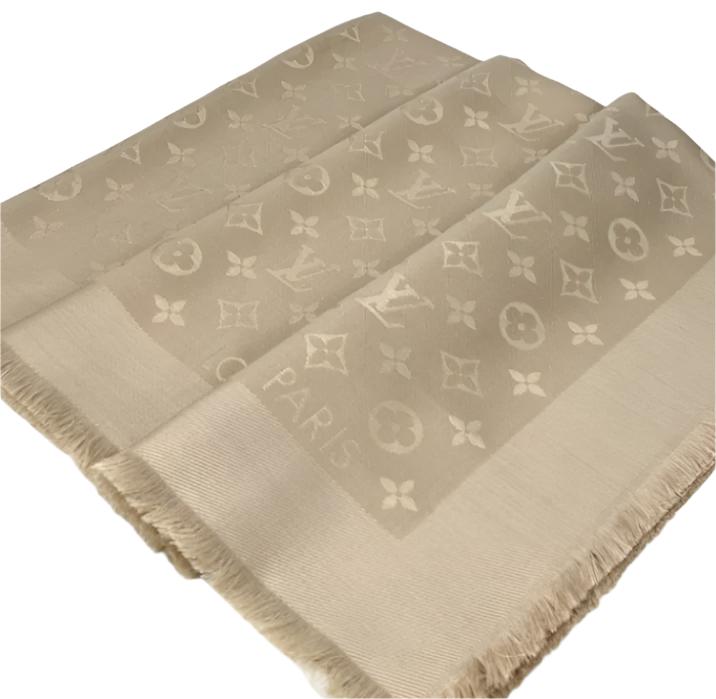 Louis Vuitton classique monogram shawl in dune – Lady Clara's Collection